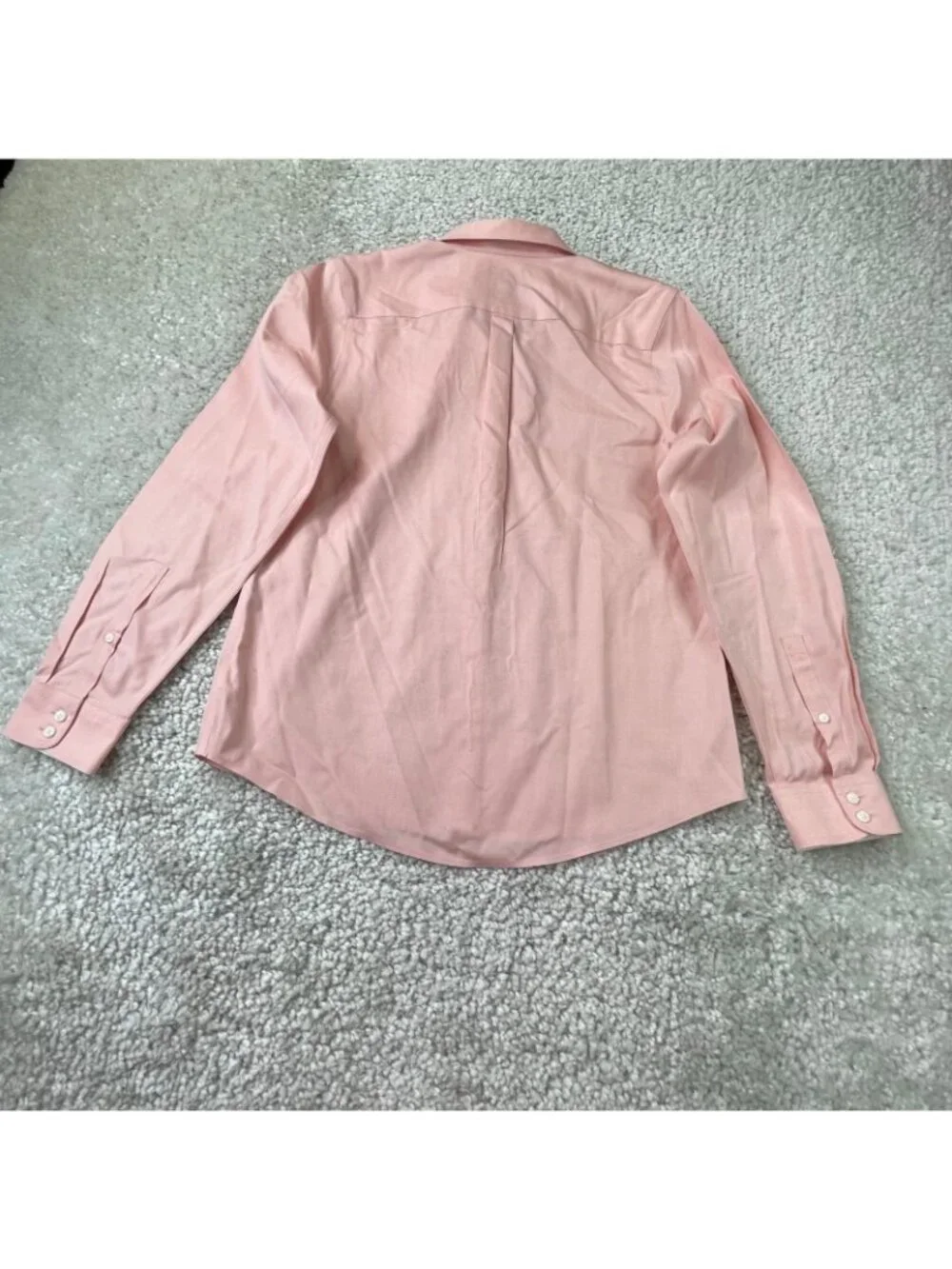 UnTuckit Coral Toscano Button Up Long Sleeve Shirt Pink Ora Women 6 - Picture 3 of 7